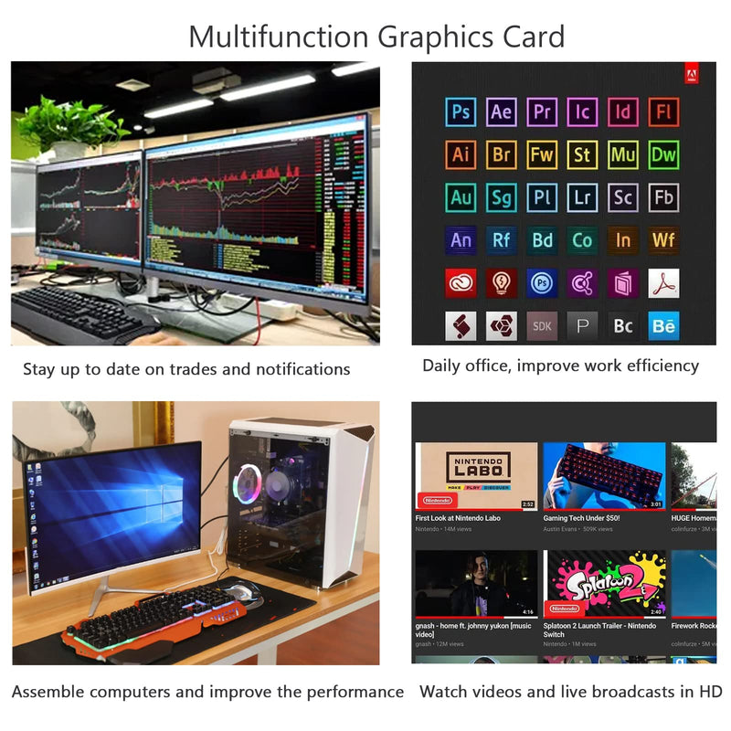 [AUSTRALIA] - GeForce 210 Graphic Card,1024 MB,DDR3,64 Bits,HDMI,DVI,VGA,Low Profile,589 MHz Core Frequency Desktop Video Card for PC Working,DirectX 10.1, OpenGL 3.3,PCI Express x16,Low Power