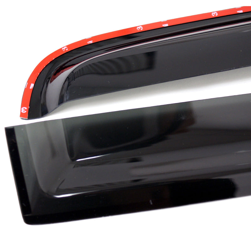  [AUSTRALIA] - TuningPros WV2M-737 Outside Mount 2.0mm Window Visor Deflector Rain Guard Dark Smoke, 2 Pcs Set Compatible With 2013-2016 Scion Scion FR-S