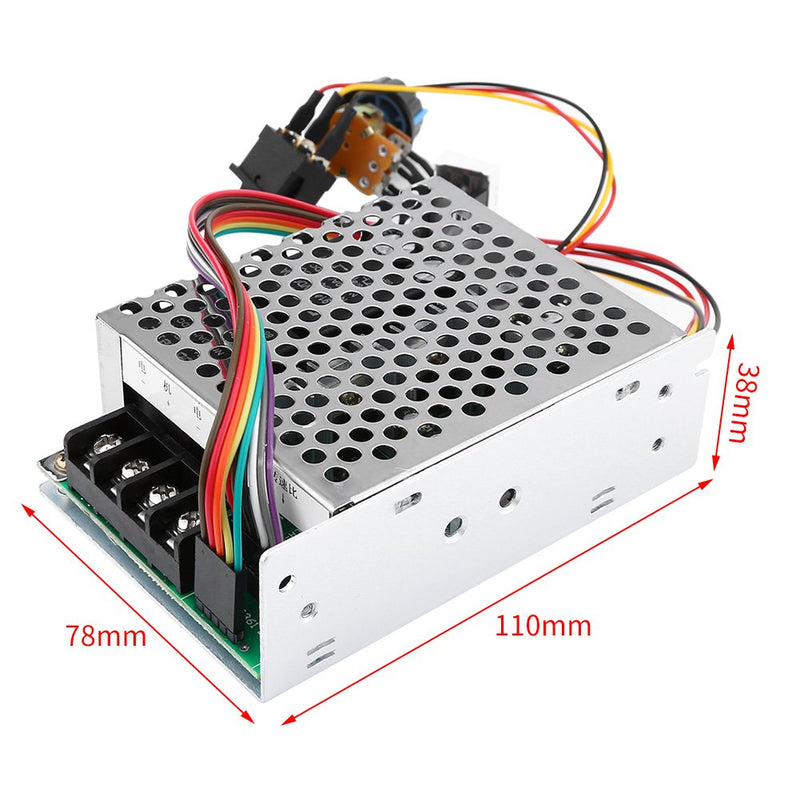  [AUSTRALIA] - DC Motor Speed Controller, DC10V-55V PWM Reversible Motor Controller Switch with Digital Display