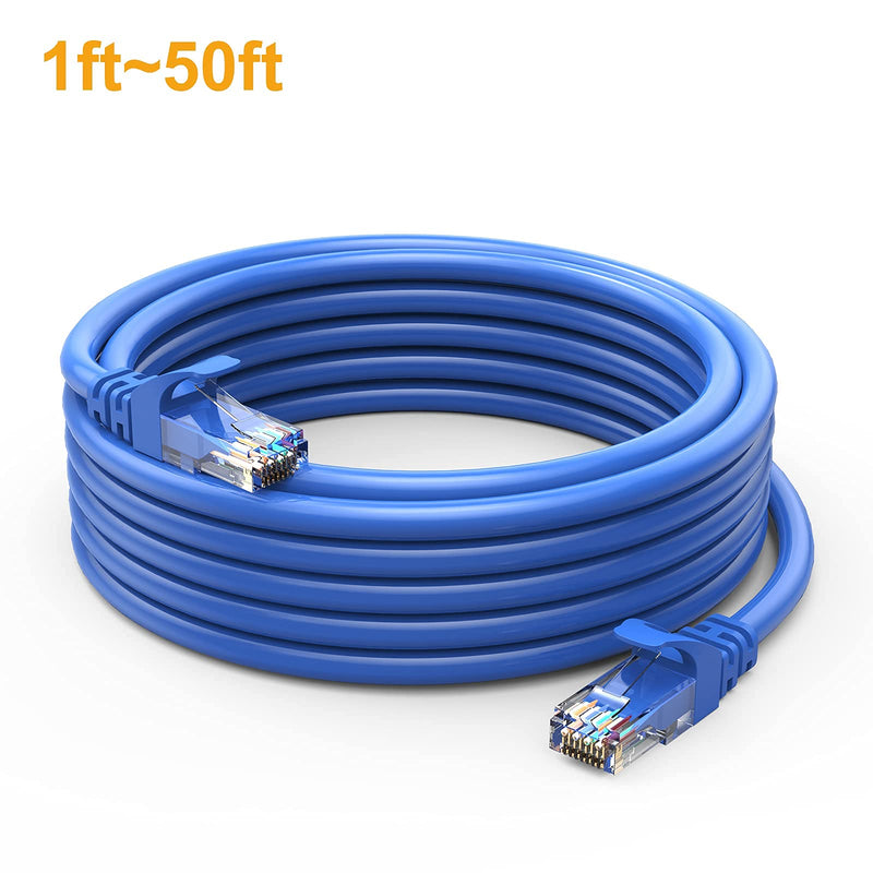  [AUSTRALIA] - Cat 6 Ethernet Cable 25ft, CableCreation Internet Network Cords Patch LAN Cable, 23 AWG High Speed RJ45 Wire for Router, Modem, Computer, Faster Than Cat 5e/5, 25 feet, Blue [1-PACK] 25 FT