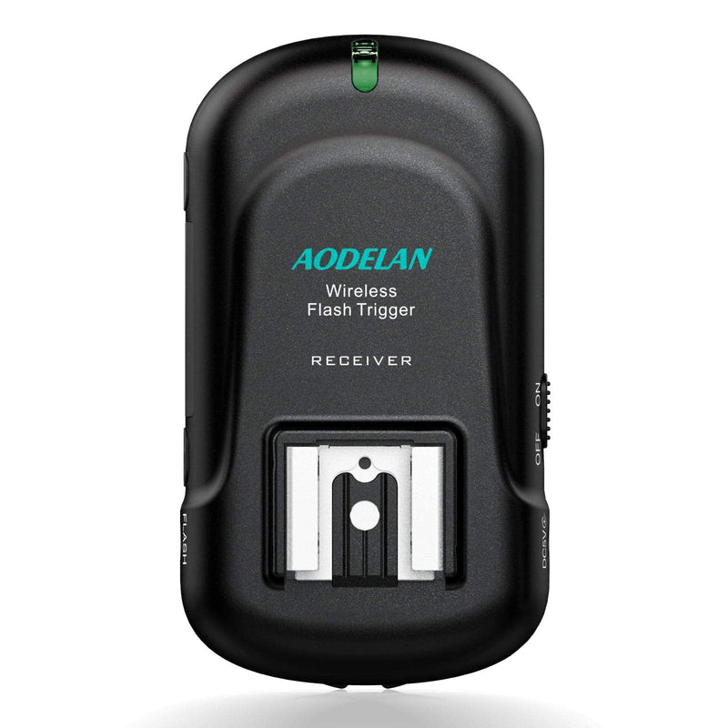  [AUSTRALIA] - AODELAN Wireless Flash Trigger Receiver with Universal Hot Shoe Compatible with Canon, Nikon, Olympus, Panasonic, Pentax, Fuji, Samsung,Sony(Except Sony Flashes)
