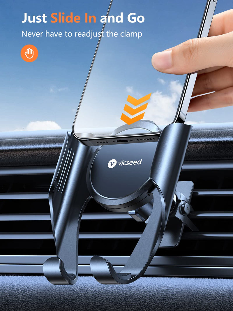  [AUSTRALIA] - VICSEED [𝟮𝟬𝟮𝟮 𝗕𝗲𝘀𝘁 𝗖𝗮𝗿 𝗠𝗼𝘂𝗻𝘁] Car Phone Mount, 𝗨𝗽𝗴𝗿𝗮𝗱𝗲𝗱 Air Vent Phone Holder for Car, Handsfree Cell Phone Car Mount Fit for iPhone 14 13 12 11 Pro Max Mini Plus Samsung