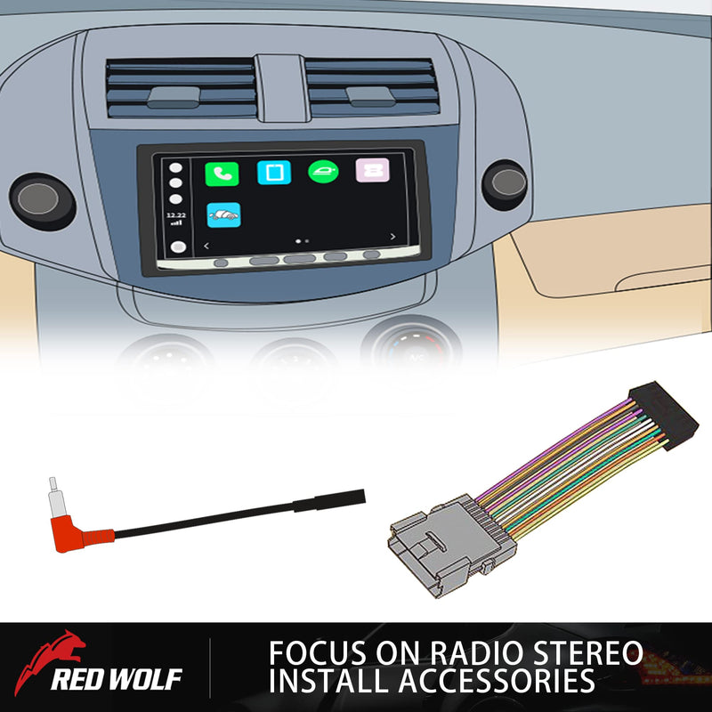  [AUSTRALIA] - RED WOLF 12V Power Outlet Adapter Compatible with 2000-2022 Chevy GMC Buick Cadillac Escalade Add Backup Camera Driving Detector Portable GPS 12V Power Supply Harness Socket