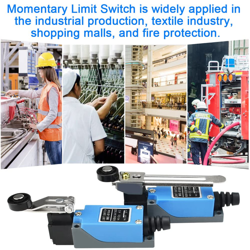  [AUSTRALIA] - Adjustable limit switch, OTTYMO 2 pieces limit switch, momentary limit switch, limit switch ME-8108/ME-8104 5A 250V AC / 0.4A 115V DC limit switch limit switch for electrical control switches