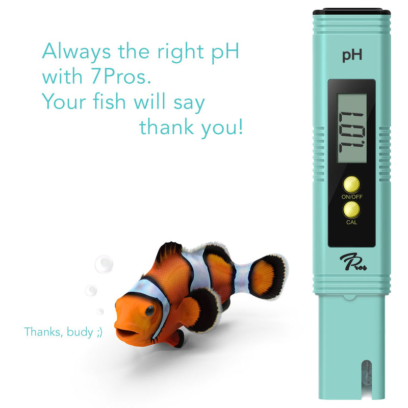 PH Meter with Automatic Calibration - 7Pros High Accuracy Pen Type Water Quality Tester with built-in ATC, 6 pH Calibration Packets, Best Tool to test PH of Hydroponics, Kombucha, Wine, Drinking Water - LeoForward Australia