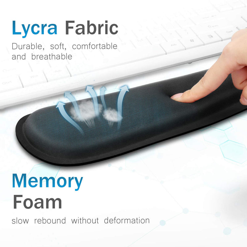  [AUSTRALIA] - JSD Memory Foam Keyboard Wrist Rest Pad for Wrist Hand Rest