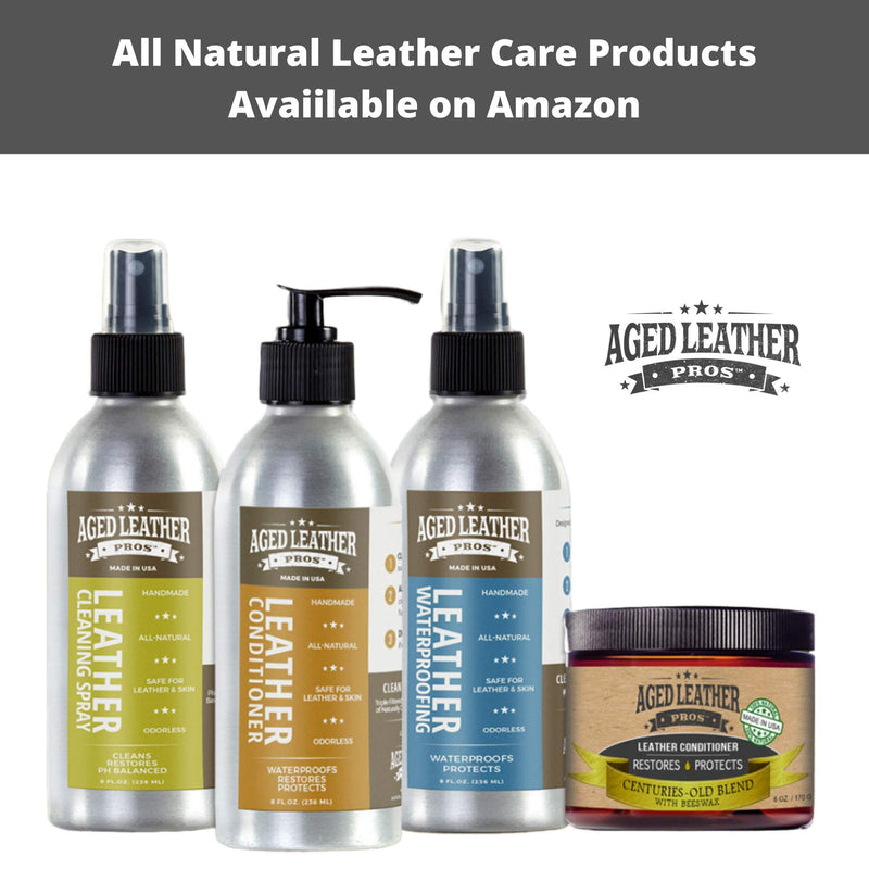  [AUSTRALIA] - Aged Leather Pros pH Balanced Leather Cleaner (8 oz) for Suede, Nubuck, and Any Leather | Protects Purses, Shoes, Jackets, Couches, Auto Interior, Saddles and Much More 8 oz