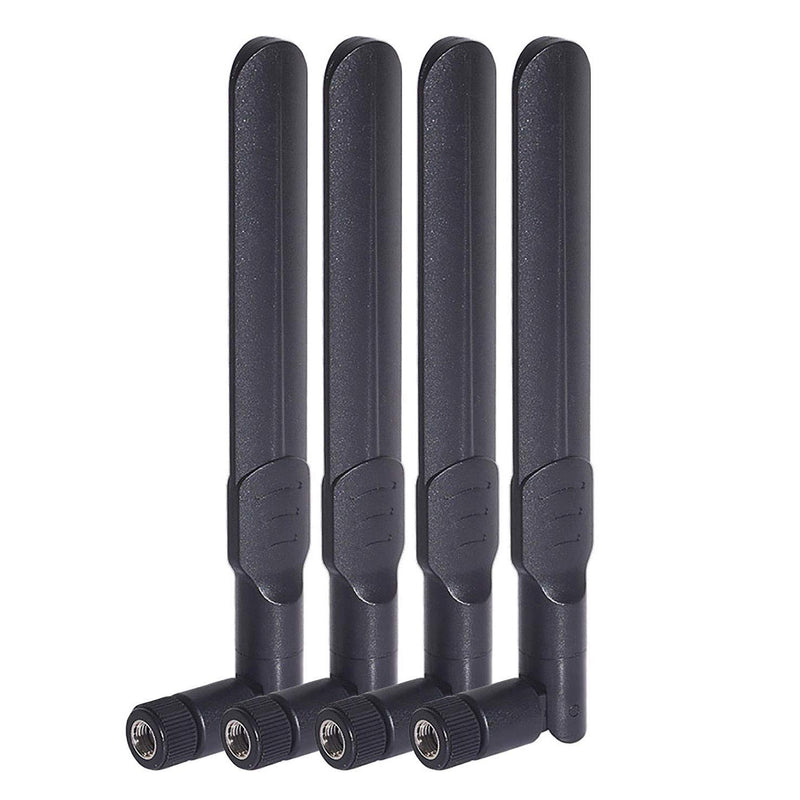Bingfu Dual Band WiFi 2.4GHz 5GHz 5.8GHz 8dBi MIMO RP-SMA Male Antenna (4-Pack) for WiFi Router Wireless Network Card USB Adapter Security IP Camera Video Surveillance Monitor 4-Pack - LeoForward Australia