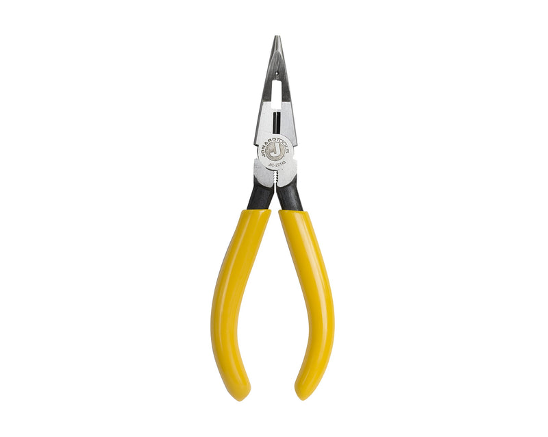  [AUSTRALIA] - Jonard JIC-22148 Combo Crimper Long Nose Plier with Yellow Plastic Handle, 6-7/8" Length