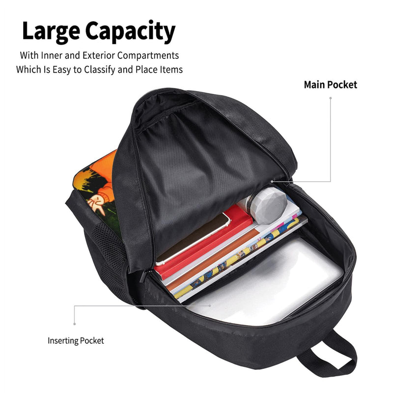  [AUSTRALIA] - BTPOUY Cute Backpack Lightweight Laptop Backpack Cartoon Casual Daypack Travel Bag 16inch