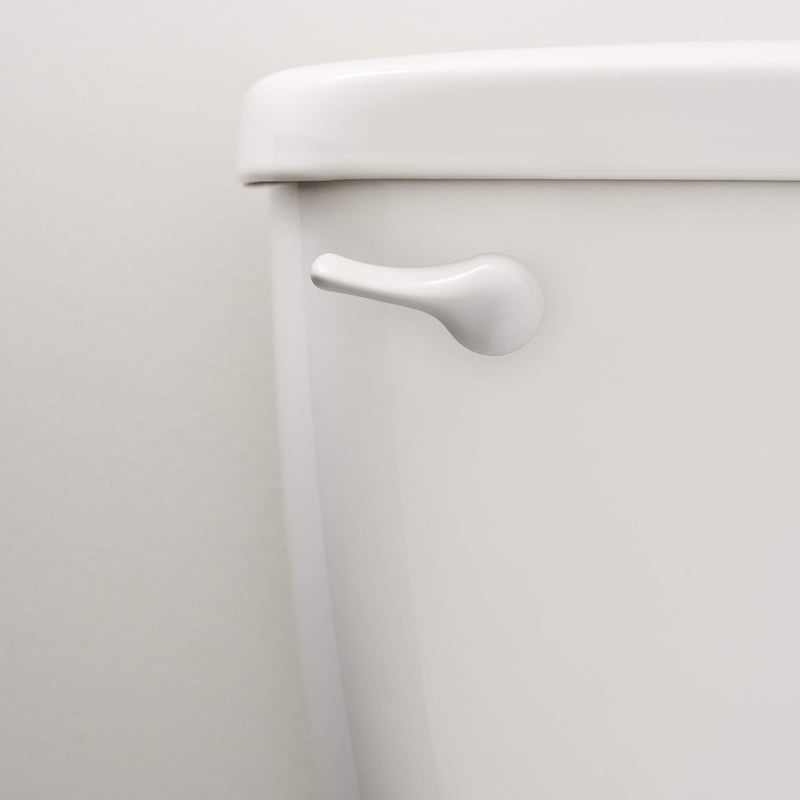  [AUSTRALIA] - White Toilet Tank Flush Lever Handle, Universal Front Mount with Nut Lock, Fits Most Toilets