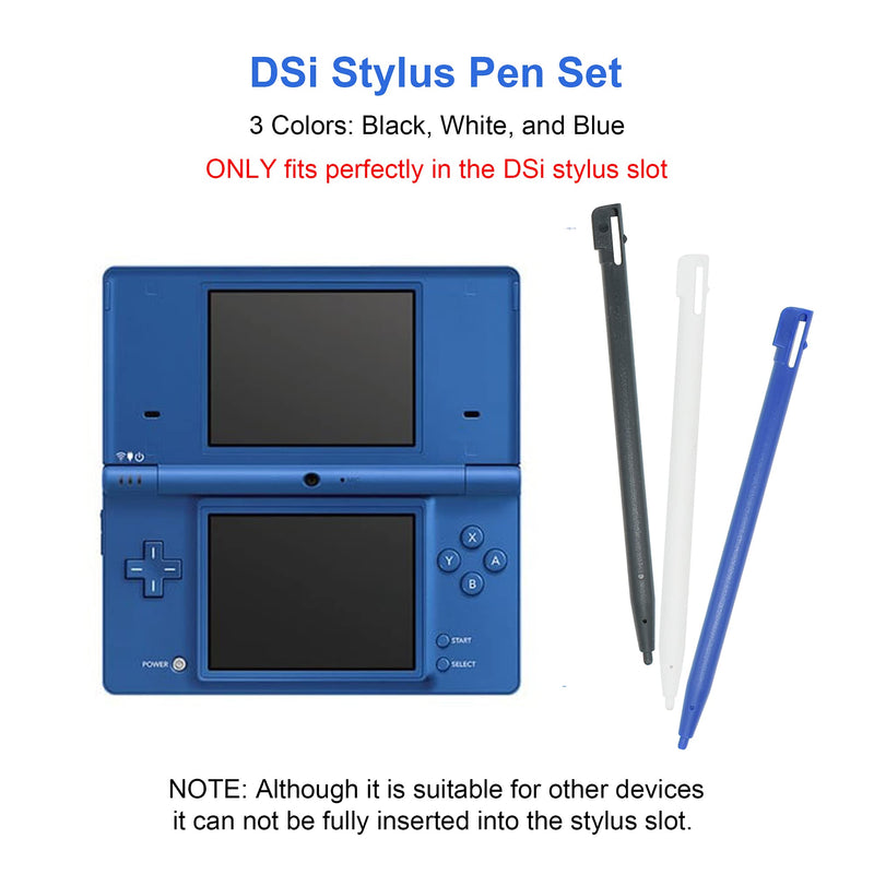  [AUSTRALIA] - DSi USB Charger Cable Kit, DSi Charger Cable and Stylus Pen Compatible with Nintendo DSi, Play and Charge Power Charging Cord for DSi, with 3 Stylus