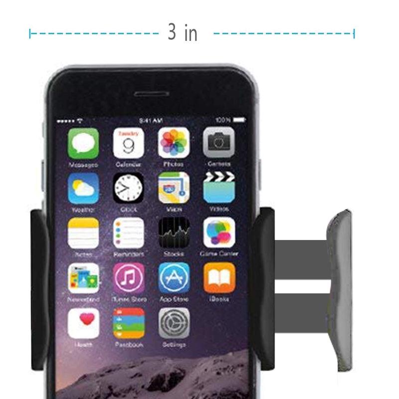  [AUSTRALIA] - Cell Phone Clip on Stand Holder - with Grip Flexible Long Arm Gooseneck Bracket Mount Clamp for iPhone X/8/7/6/6s/5 Samsung S8/S7, Used for Bed, Desktop (Black) Black