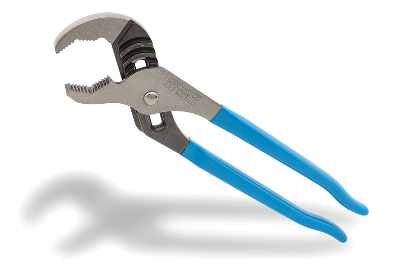  [AUSTRALIA] - Channellock 442 Tongue & Groove Pliers | 12" V-Jaw Groove Joint Pliers For Round Stock & Tubing | Laser Heat-Treated 90° Teeth| Forged From High Carbon Steel | Made In USA 12 inch V jaw Pliers
