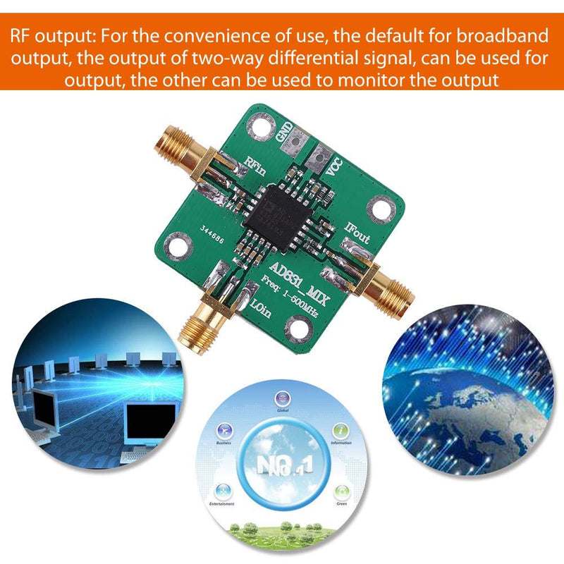  [AUSTRALIA] - AD831 High Frequency Transducer RF Mixer Module 500MHz Bandwidth Mixing Down Mixing Dual Balanced Mixer Single Chip Radio Frequency Converter -10dBm