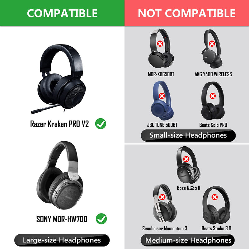  [AUSTRALIA] - Geekria 100 Pairs Disposable Headphones Ear Cover for Large Over-Ear Headset Earcup, Stretchable Sanitary Ear Pads Cover, Hygienic Ear Cushion Protector (L/Black) L-12CM