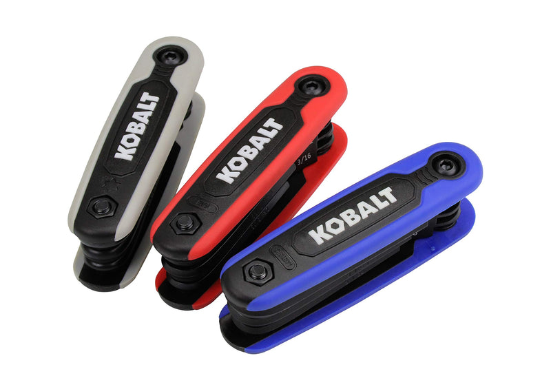 Kobalt 498862 25-Key Folding Hex Key Set, Inch/Metric/Torx 3-Pack - LeoForward Australia