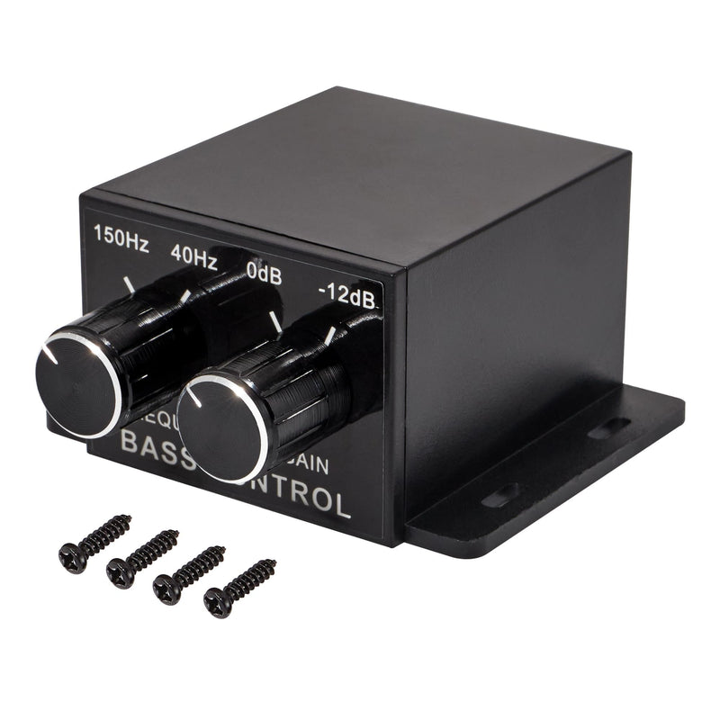  [AUSTRALIA] - NuIth Universal Amplifier RCA Bass Controller, Car Audio Level Volume Control Knob, Bass Control Knob Controller, Gain Control Adjust Knob Car Audio Regulator Amplifier for Most Vehicles