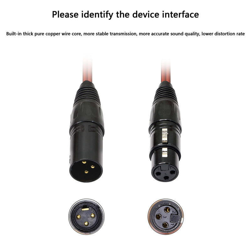  [AUSTRALIA] - XMSJSIY XLR Speaker Cable to Pin Plug, XLR 3 Pin Male to Dual 2mm Pin Plug Audio Cable OFC HiFi Speaker Wire for DJ/PA Amplifier Subwoofer Mixer Cord-2M/6.56 Feet (XLR Male) xlr male