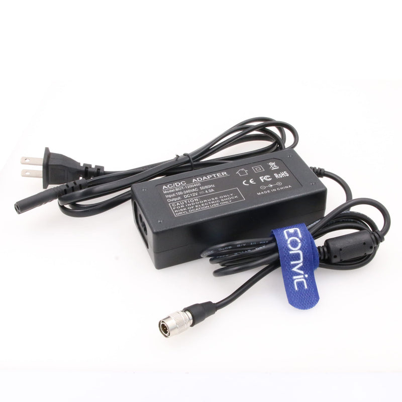  [AUSTRALIA] - Eonvic Sound Devices XL WPH3 4 Pin Male Hirose AC Power Adapter Cable for 702T/ 744t Recorders Zoom F4 F8 and MixPre 12v 4a Adapter