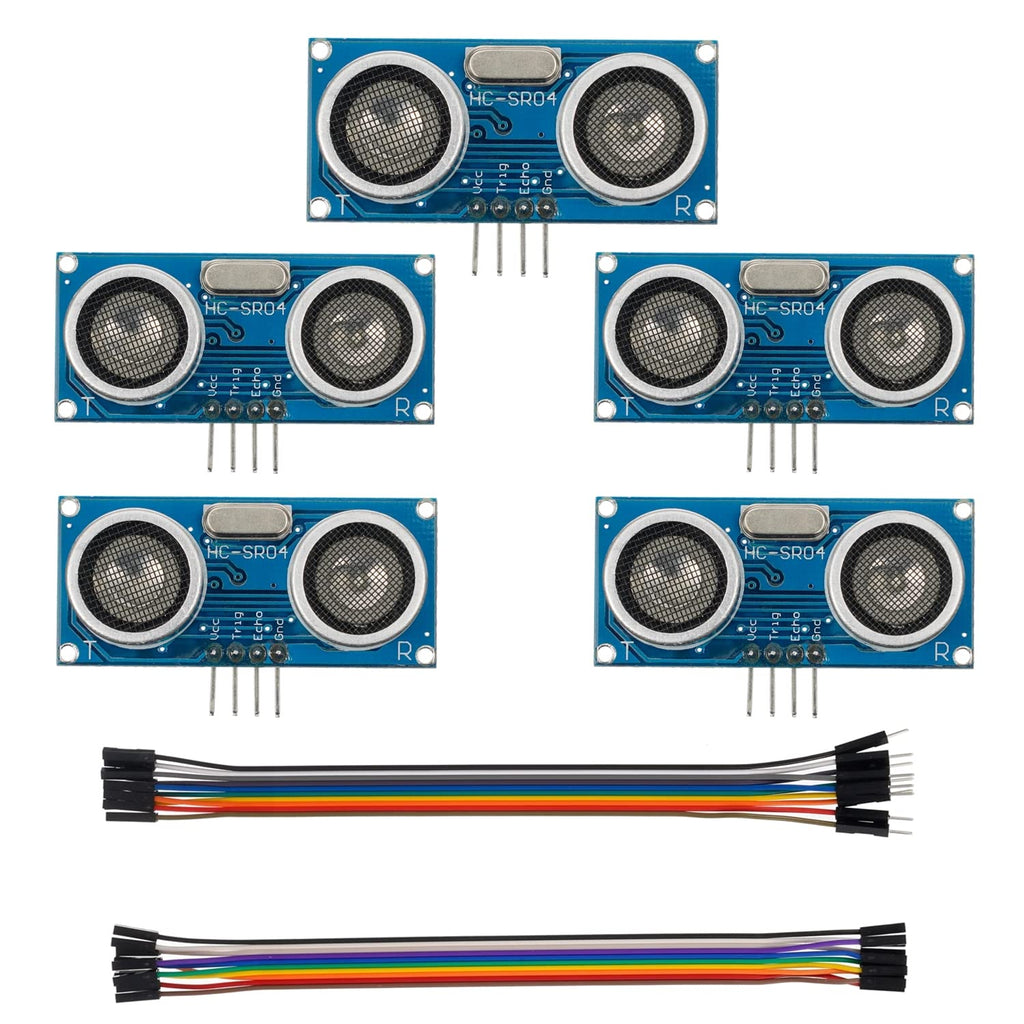  [AUSTRALIA] - EPLZON HC-SR04 Ultrasonic Module Distance Sensor Suitable for Arduino UNO MEGA Nano Robot XBee ZigBee (Pack of 5)