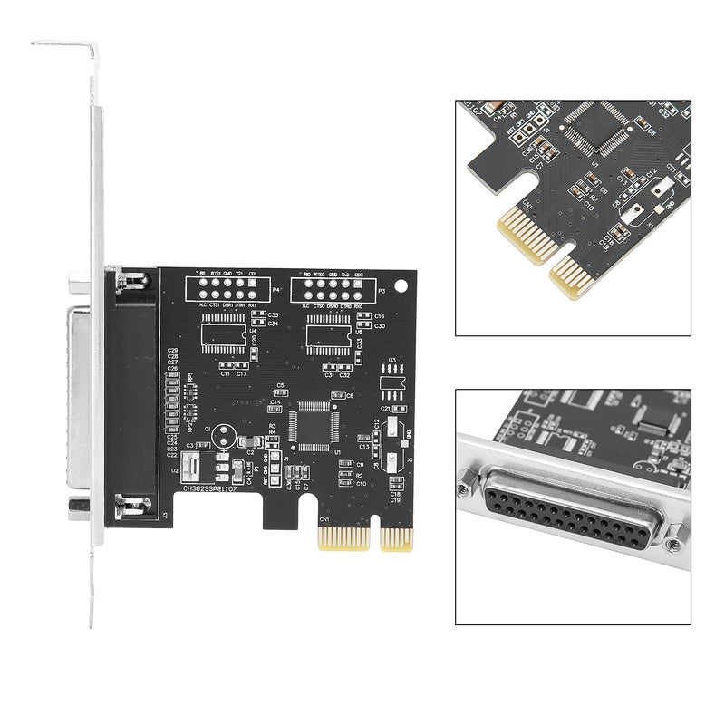  [AUSTRALIA] - Yunseity PCIe SATA Card,25-Pin PCI 2.1 Express Card,SATA Controller Expansion Board,I/O Controller,16C550C for Windows98/2000XP Systems