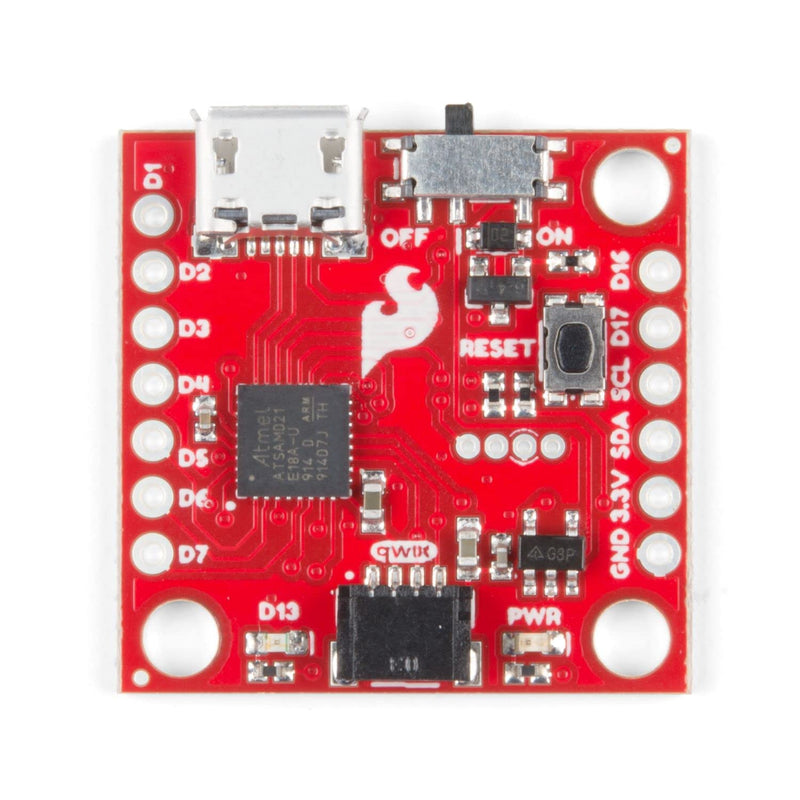  [AUSTRALIA] - SparkFun Qwiic Micro-SAMD21 Development Board 1 inx1 in microcontroller Qwiic Connect System Micro-B USB Interface for Program Use Compatible with Arduino Platform or Python UF2 bootloader 3.3V Logic