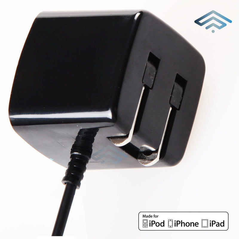  [AUSTRALIA] - Lightningfast Fast Charger iPhone 14 Charger Block - Rapid 2.1a iPhone Fast Charger - Works With 20W 30W - Certified Lightning Apple Charger Block for iPhone 13 Pro Max Charger - Pins Fold - Black 3ft Black 3 ft Cable