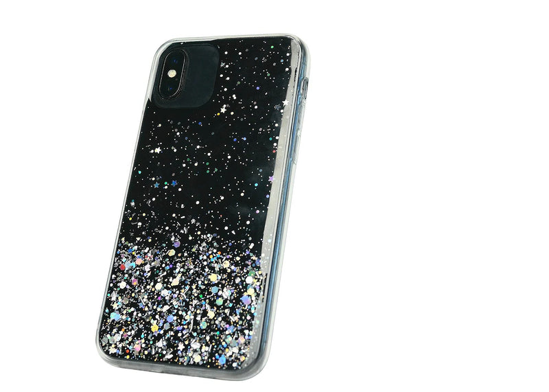  [AUSTRALIA] - UNIQUE FORTUNES Cute Black Glitter iPhone 11 Case Phone Cases for Women (Black)