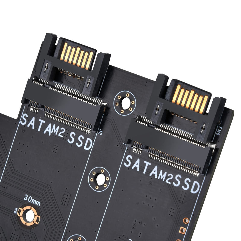  [AUSTRALIA] - SilverStone Technology ECM27 Triple Slot (1 x NVMe & 2 x SATA) M.2 SSD to PCIe x4 Adapter Card, SST-ECM27
