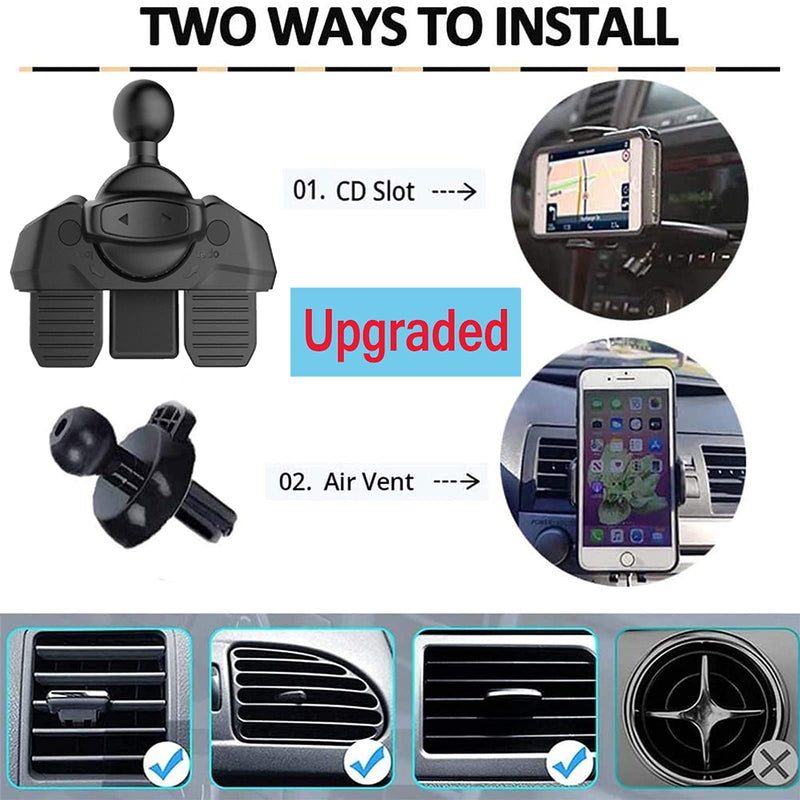  [AUSTRALIA] - Lopnord CD Phone Holder for Car, Wireless Car Charger Auto Clamping CD Player/Air Vent Phone Mount Compatible with iPhone 14 13 12 Pro Max/Samsung Galaxy S23 Ultra/S23/S22 Ultra/S22/S21/Google 7 Pro
