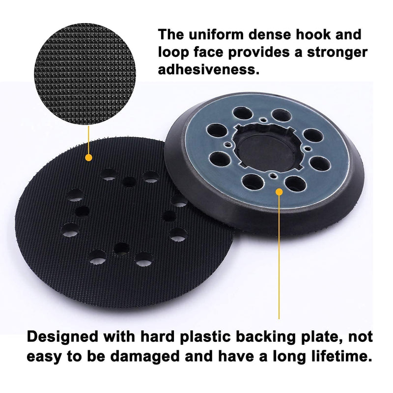  [AUSTRALIA] - 2 Packs for DeWalt DWE64233 & N329079 Orbital Sander Replacement Pad, 5 inch 8 Hole Hook & Loop Sanding Disc Backing Pads, Compatible with DWE6421-B2, DWE6421-B3, DWE6423/6423K, DWE6421/6421K, Blue