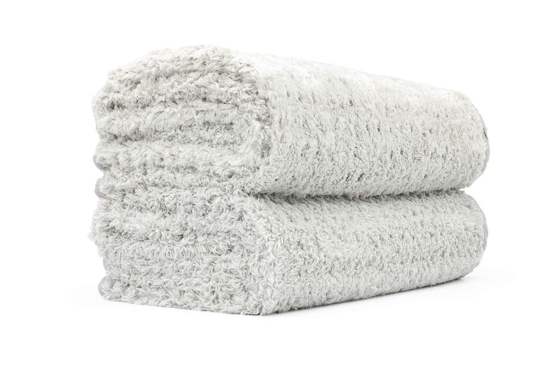  [AUSTRALIA] - The Rag Company (2-Pack 20 in. x 40 in. Platinum PLUFFLE Professional Korean 70/30 480gsm Plush Waffle Microfiber Detailing Drying Towels 20x40