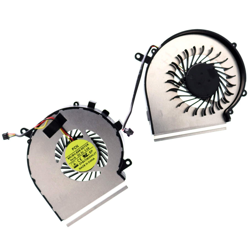  [AUSTRALIA] - Deal4GO 3-pin 3-Wire CPU Cooling Fan DFS470805CL0T FH19 w/GPU Fan Cooler DFS470805WL0T FH18 for MSi GE62 GE62VR GE72 PE60 PE70 GL62 GL72 GP62 GP72 MS-16J3 MS-1792 MS-1795 CPU w/ GPU Cooling FAN