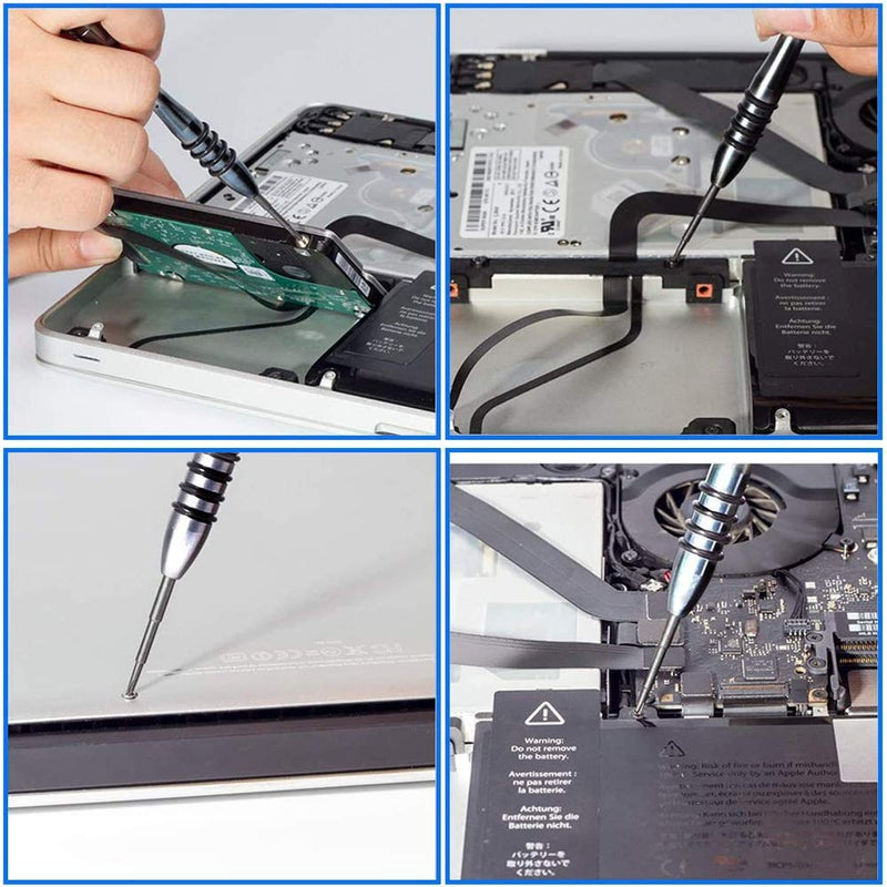  [AUSTRALIA] - MMOBIEL Professional 10 in 1 Repair screwdriver Toolkit for Macbook Pro/Air with Retina Tri Wing Phillips Pentalobe 5 Torx T5 / T6
