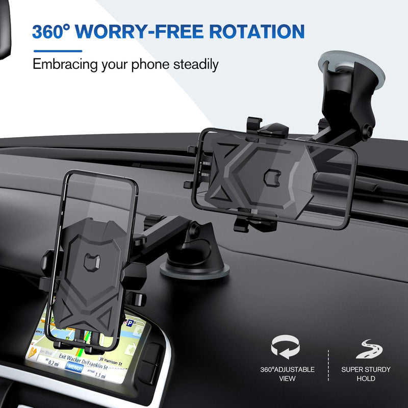 Phone Holder for Car,Universal Long Neck Car Mount Holder Compatible with iPhone Xs XS Max XR X 8 8 Plus 7 7 Plus S10 S9 S8 S7 S6 LG and More - LeoForward Australia