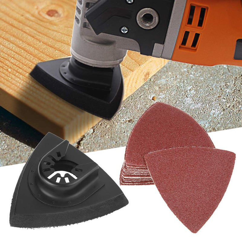  [AUSTRALIA] - 82 Pieces Sanding Set Saw Oscillating Multi Tool Sand Pad for Wood Plastic Soft Metal.