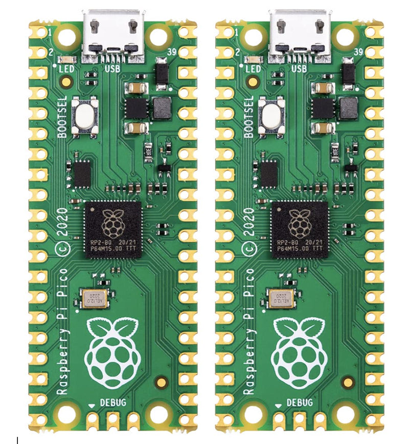  [AUSTRALIA] - Raspberry Pi Pico RP2040 microcontroller - in US Stock, Ready to Ship (2 Pack) 2 Pack