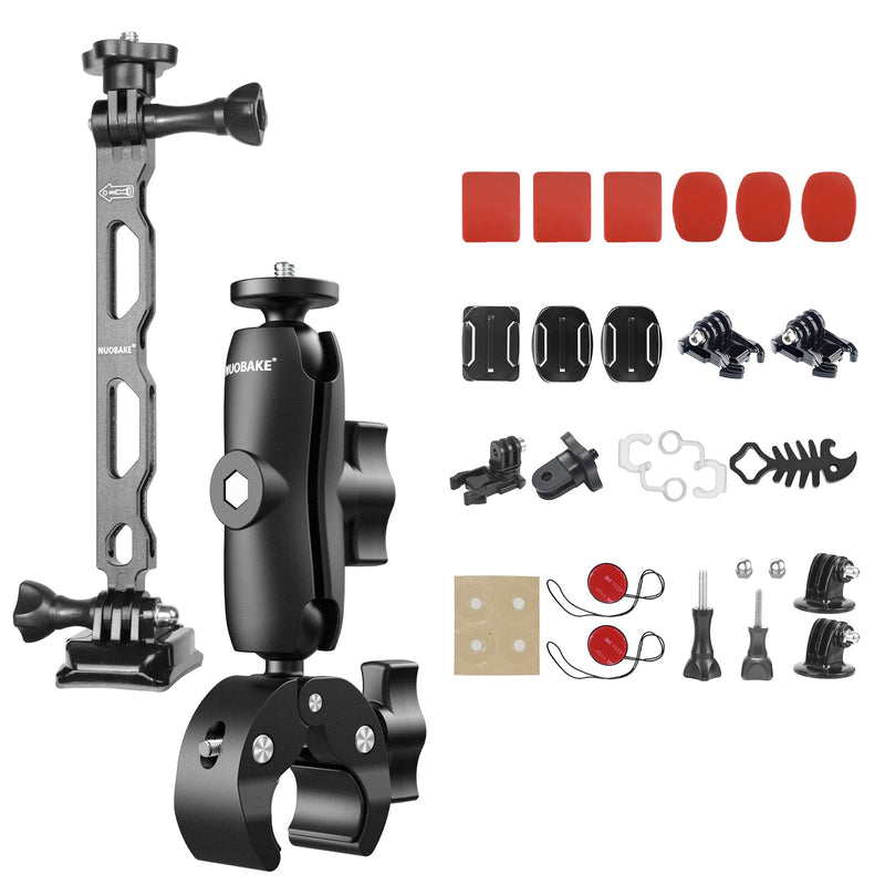  [AUSTRALIA] - NUOBAKE 38 in 1 Motorcycle Accessories Mount Bundle Kit for Insta360 ONE X2, X3,ONE X, ONE R , RS Cameras and GOPRO, APMAN, Fusion, AKASO, SJCAM,DJI OSMO Action,YI Action Camera and More