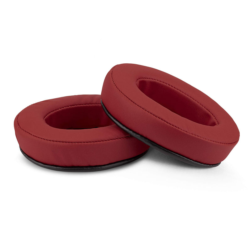  [AUSTRALIA] - Brainwavz Ear Pads for ATH M50X, M50XBT, M40X, M30X, HyperX, SHURE, Turtle Beach, AKG, ATH, Philips, JBL, Fostex Replacement Memory Foam Earpads & Fits Many Headphones (See List), Dark Red Oval