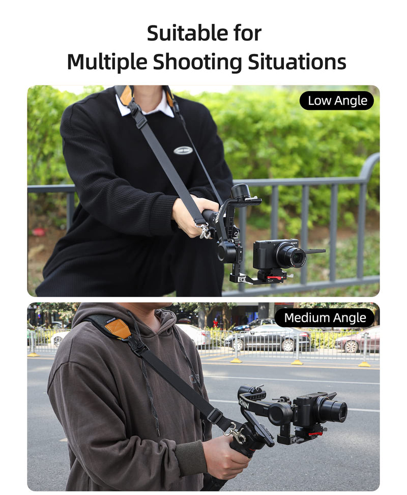  [AUSTRALIA] - Anbee Ronin RS 3 Mini Neck Strap, Adjustable Dual-Hook Carry Strap with Fixed Metal Ring for DJI Ronin RS3 Mini Handheld 3-Axis Gimbal Stabilizer