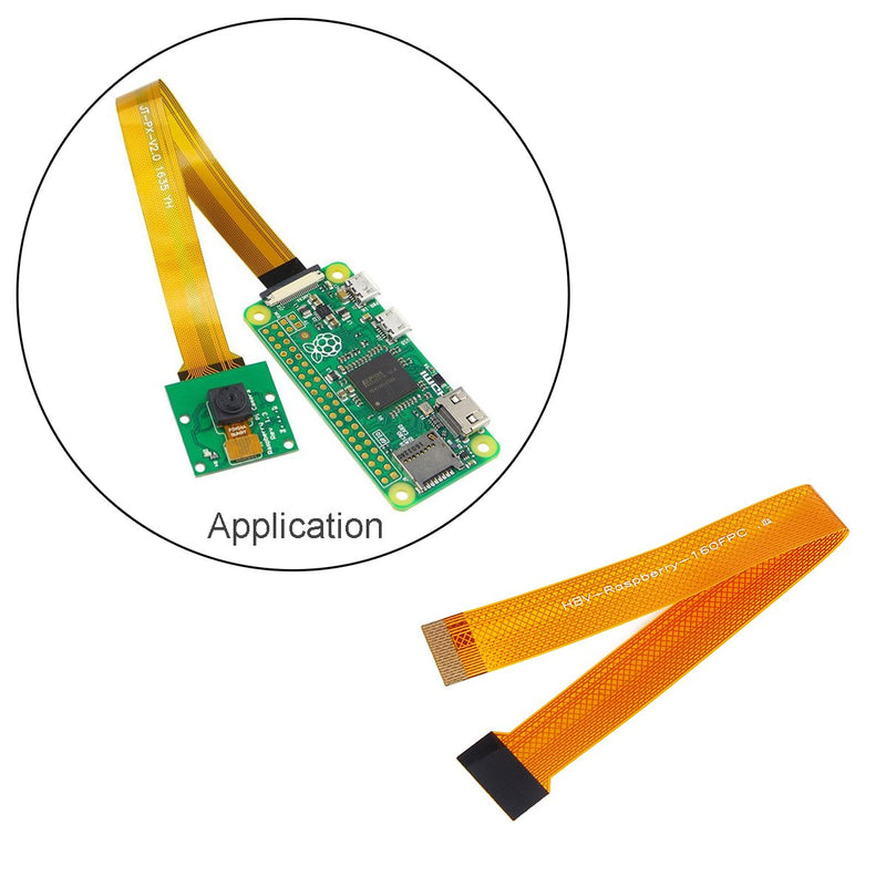  [AUSTRALIA] - MakerFocus 2pcs Raspberry Pi Camera Cable Zero, Pi Zero Ribbon Cable Adapter 15CM 15 Pin to 22 Pin for Raspberry Pi Zero and Zero W Yellow 15CM