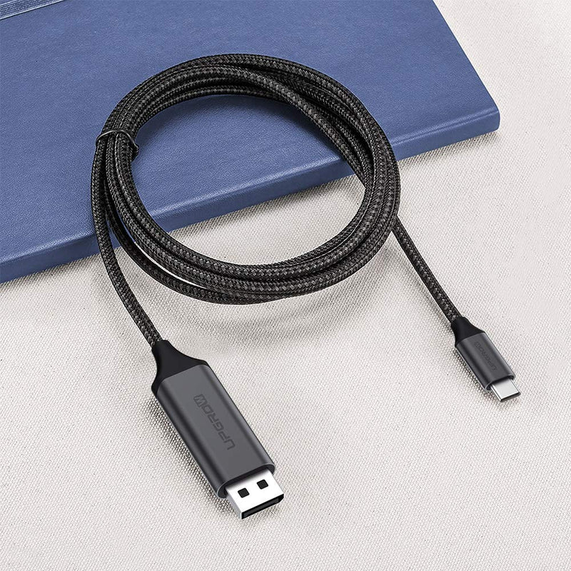  [AUSTRALIA] - Upgrow USB C to DisplayPort Cable 4K@60Hz 6FT for Home Office USB C to DP Cable Compatible with MacBook Pro/Air, iPad Pro with USB-C Port laptops/Phones (UPGROWCMDPM6) 6 ft