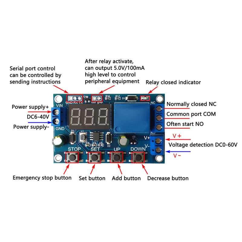  [AUSTRALIA] - Battery charge-discharge module, integrated timing under-voltage over-voltage protection board