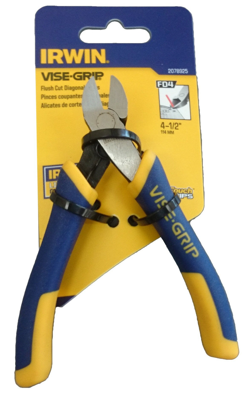  [AUSTRALIA] - IRWIN VISE-GRIP Pliers with Spring, Flush Cut, Diagonal, 4-1/2-inch (2078925)