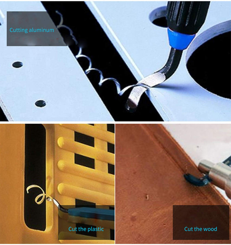 YXGOOD Hand Deburring Tool Kit Set- Practical for Cutting Deburrs Wood, Plastic, Aluminum, Copper and Steel (Blue, 30pcs) Blue - LeoForward Australia