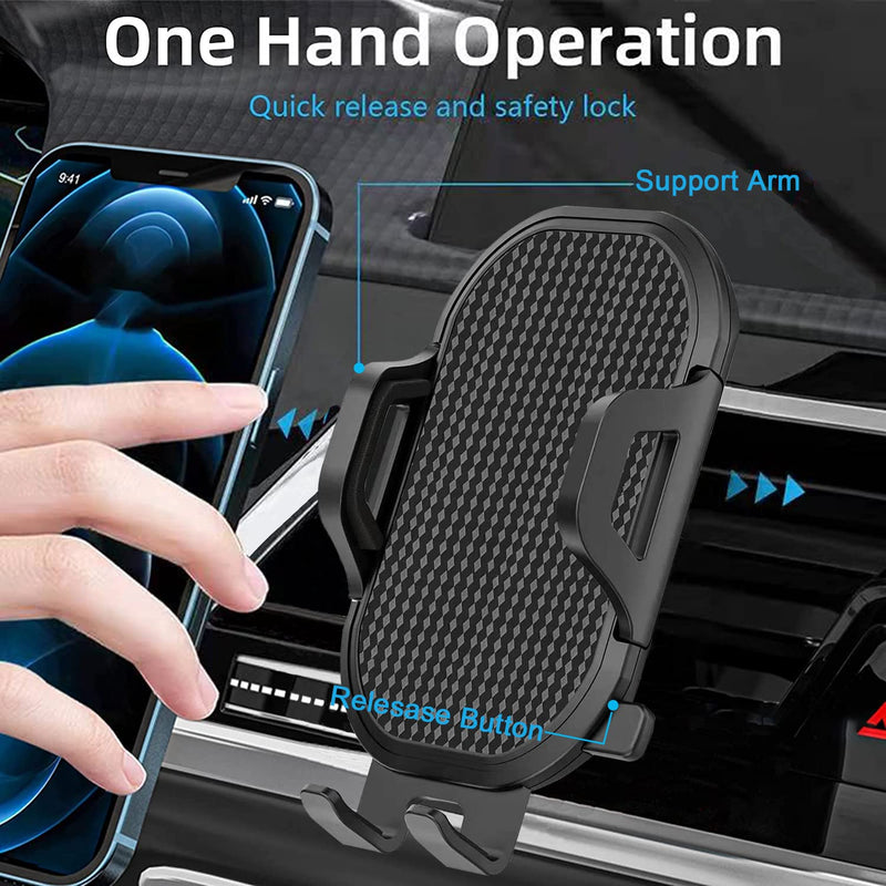  [AUSTRALIA] - Car Phone Holder Air Vent,Car Phone Mount Cradle for iPhone 13/14 Pro/13 Pro Max/11 12 Mini/14 Plus/XR XS SE 2020 2022,LG K51 G8 G8X Thinq Q70,Velvet,Stylo 6 5,Oneplus 8T 8 9 Pro Nord N200 N100 N10 5G