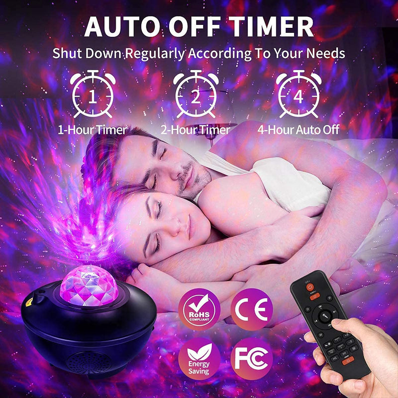 Galaxy Projector Star Projector Ocean Galaxy Light with Remote Control Galaxy 360 Pro Projector Galaxy Light Projector with Bluetooth Speaker, Galaxy Projector Lights for Bedroom Baby Kids Adults - LeoForward Australia