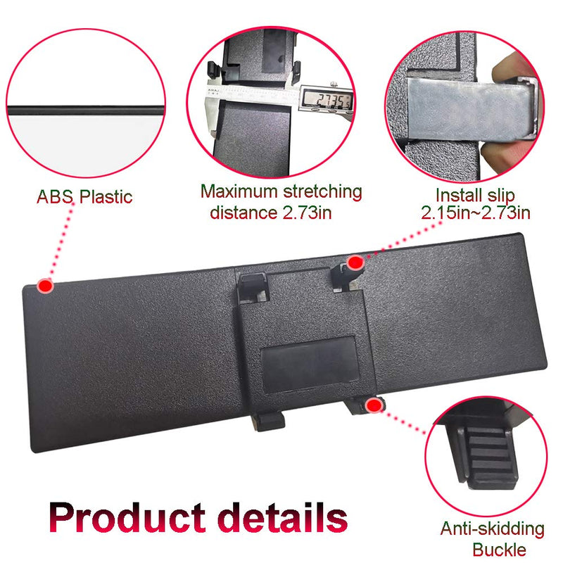  [AUSTRALIA] - Car Rearview Mirrors,Yoolight Car Universal 12'' Interior Clip On Panoramic Rear View Mirror Wide Angle Rear View Mirror (12"L x 2.8" H) 12"L x 2.8" H