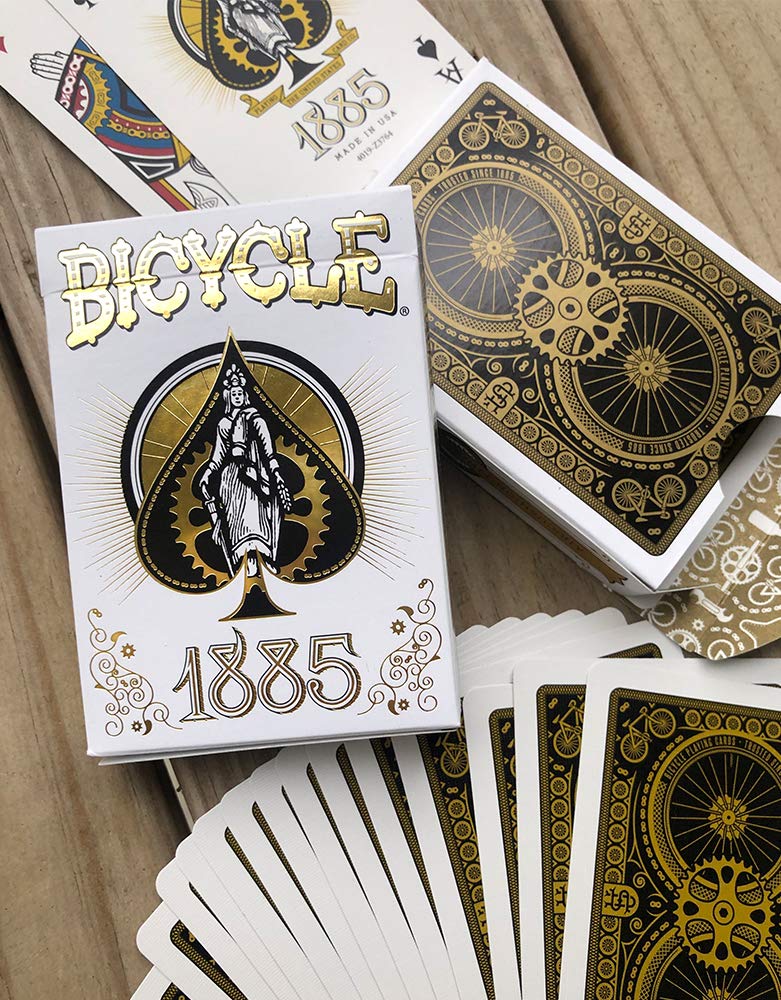 Bicycle 1885 Anniversary Playing Cards (packaging may vary) , White Bicycle 1885 - LeoForward Australia
